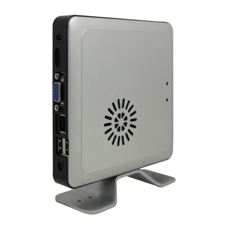 TK390M Mini PC, Intel Celeron 1037U Dual-Core 1.8GHz, 2G RAM, 16G SSD, Support Windows / Linux OS(Silver)