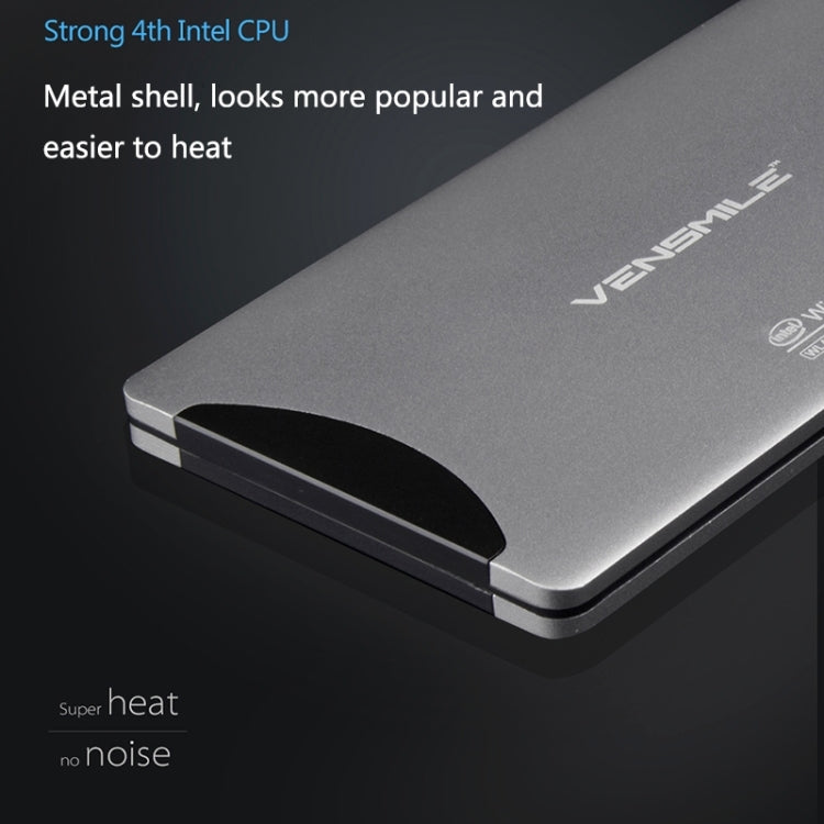 VENSMILE W10 Mini PC, Intel Bay Trail CR, Z3735F CPU, ROM: 64GB, RAM: 2GB, Support Windows 8.1, Bluetooth, WiFi(Silver)