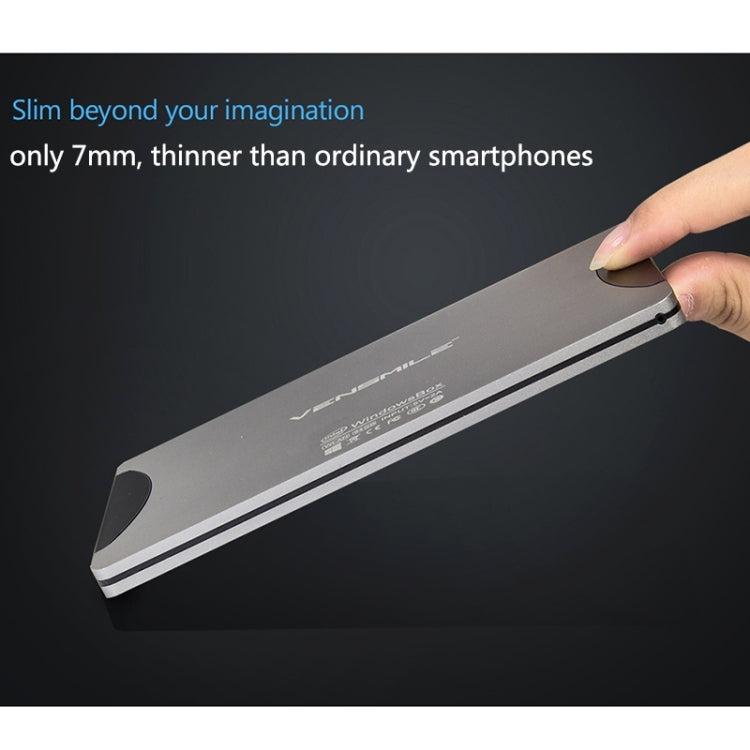 VENSMILE W10 Mini PC, Intel Bay Trail CR, Z3735F CPU, ROM: 64GB, RAM: 2GB, Support Windows 8.1, Bluetooth, WiFi(Silver)