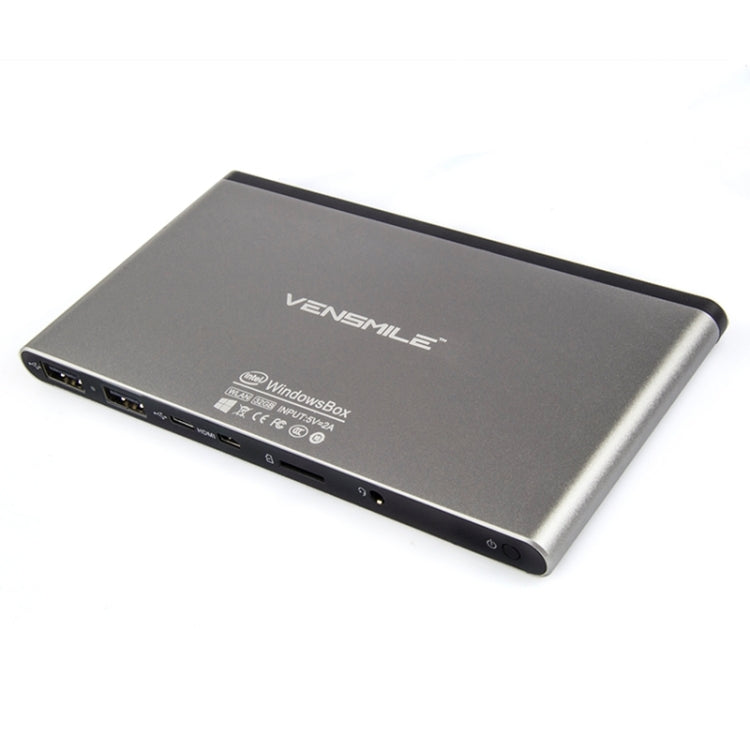 VENSMILE iPC002 Mini PC, Intel Bay Trail CR, Z3735F CPU, ROM: 32GB, RAM: 2GB, Support Windows 8.1, Bluetooth, WiFi(Silver)