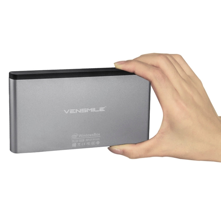 VENSMILE iPC002 Mini PC, Intel Bay Trail CR, Z3735F CPU, ROM: 32GB, RAM: 2GB, Support Windows 8.1, Bluetooth, WiFi(Silver)