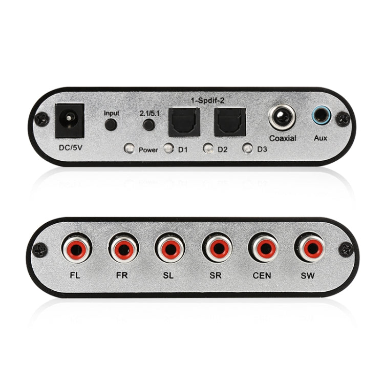 AC3 / DTS 5.1 Audio Gear Digital Sound Decoder, RCA Output(Black)