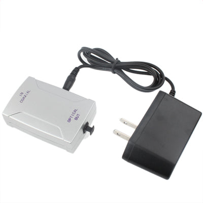 Coaxial to Toslink Audio Signal Converter ( Coaxial in, Toslink out)