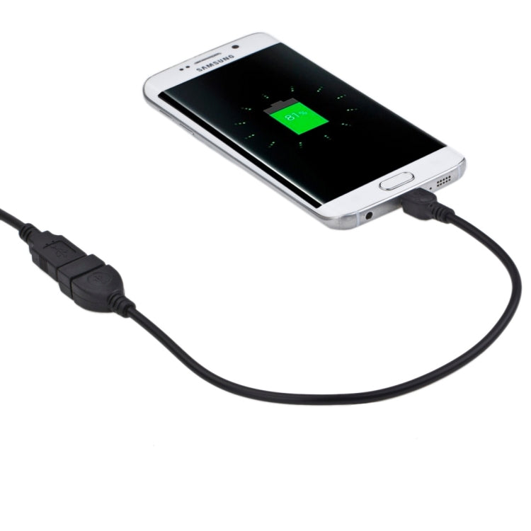 20cm USB 2.0 AF to Micro USB 5 Pin Male OTG Adapter Cable, For Galaxy S IV / i9500 / S III / i9300 /Note II / N7100 / i9220 / i9100 / i9082 / Nokia / LG / BlackBerry / HTC One X