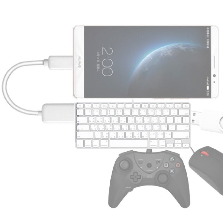 High Quality USB 2.0 AF to Micro USB 5 Pin Male Adapter Cable with OTG Function, Length: 15cm