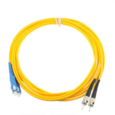 SC-ST Dual-Core Single Mode Fiber Optic Jumper,Length: 3m