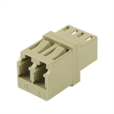 LC-LC Multimode Duplex Fiber Flange / Connector / Adapter / Lotus Root Device(Grey)