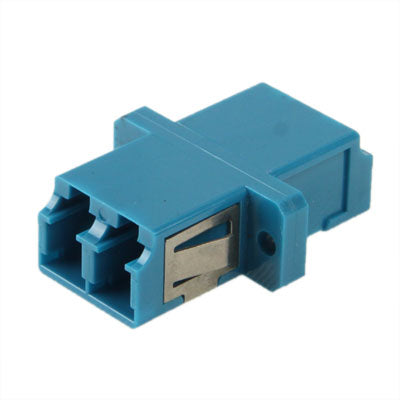 LC-LC Single-Mode Duplex Fiber Flange / Connector / Adapter / Lotus Root Device(Blue)