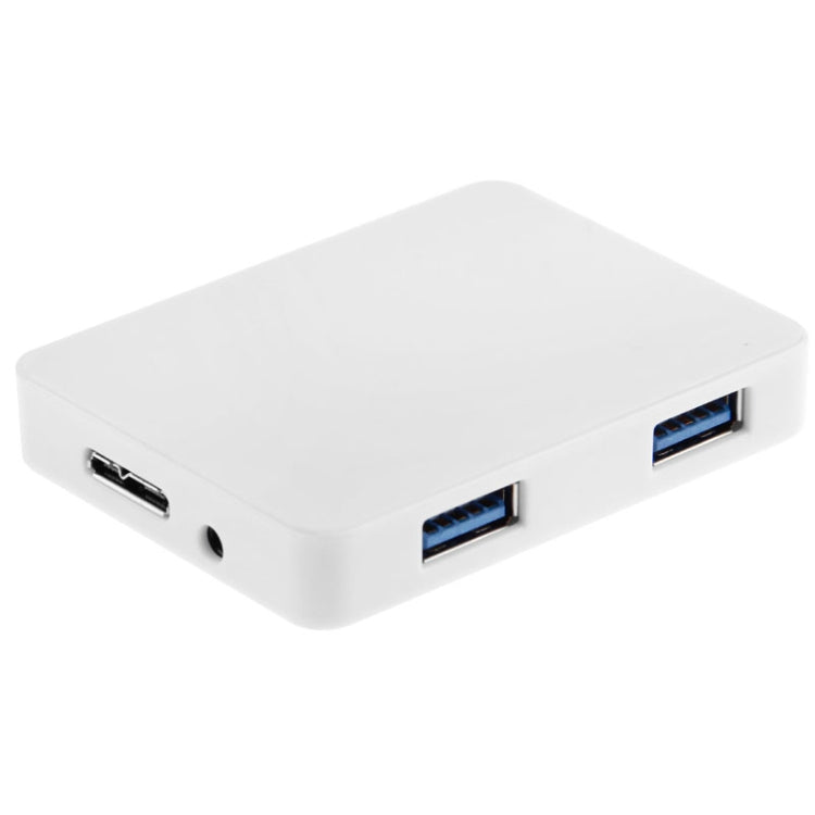 CR-H302 Mirror Surface 4 Ports USB 3.0 Super Speed 5Gbps HUB + 60cm USB 3.0 Transmission Cable