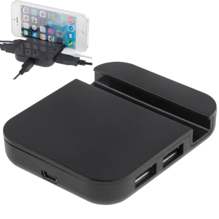 Phone Stand Design 4 Ports USB 2.0 High Speed 480MBPs HUB + 60cm USB 2.0 Cable