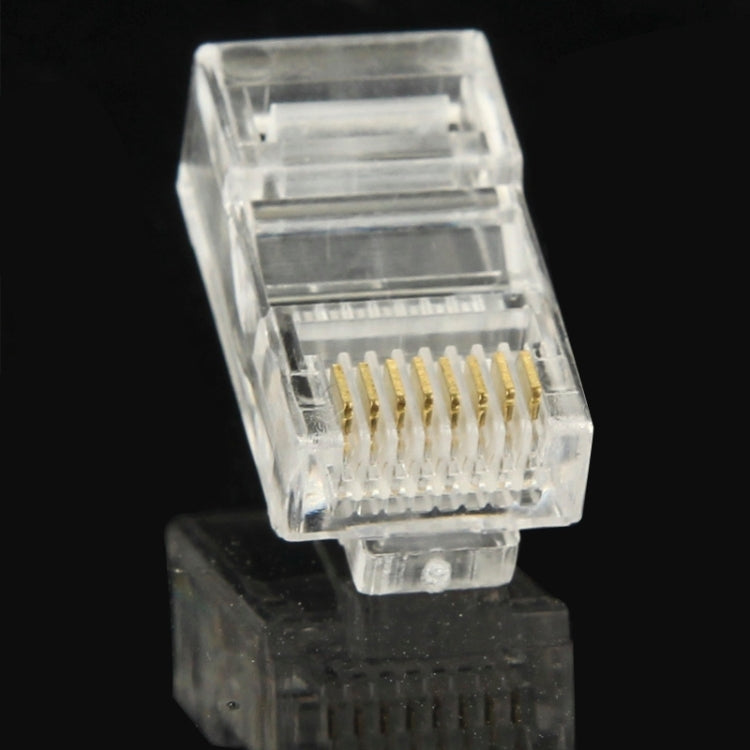 100 PCS RJ45 Connector Modular Plug, Gold: 3u