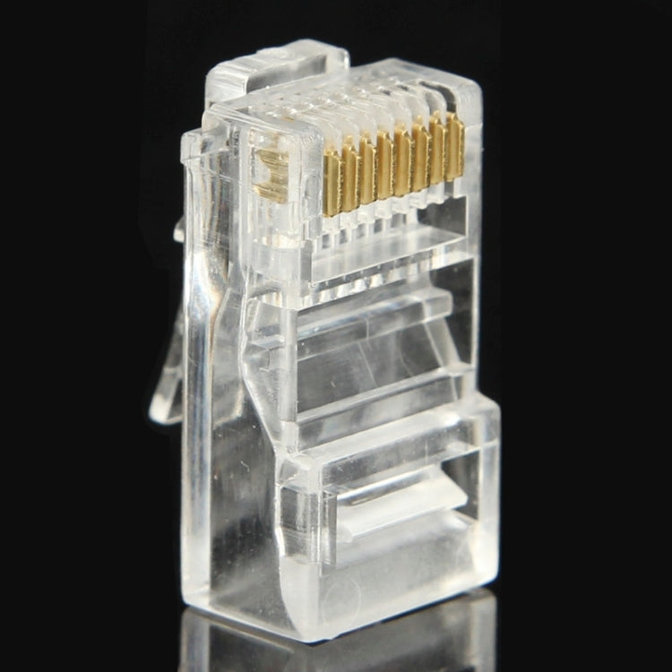100 PCS RJ45 Connector Modular Plug, Gold: 3u