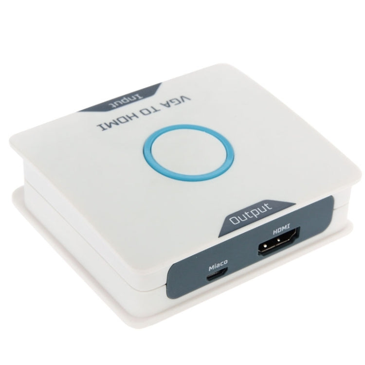 1080P VGA to HDMI HDTV Converter, with 3.5mm Audio input & Micro USB output