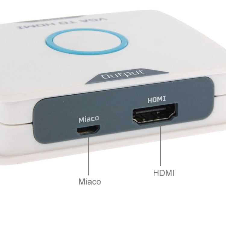 1080P VGA to HDMI HDTV Converter, with 3.5mm Audio input & Micro USB output