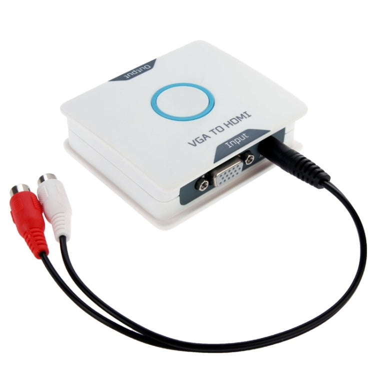 1080P VGA to HDMI HDTV Converter, with 3.5mm Audio input & Micro USB output