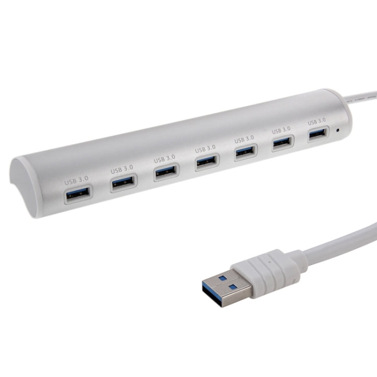 High Speed 5Gbps 7 Ports USB 3.0 Portable Aluminum Alloy Cylinder Hub