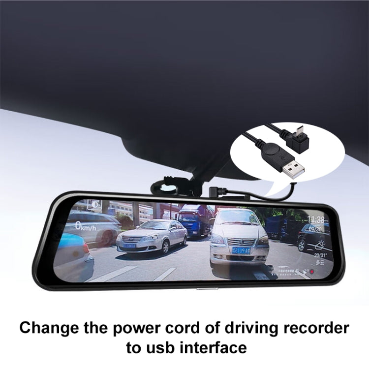 29cm 90 Degree Angle Micro USB to USB Data / Charging Cable