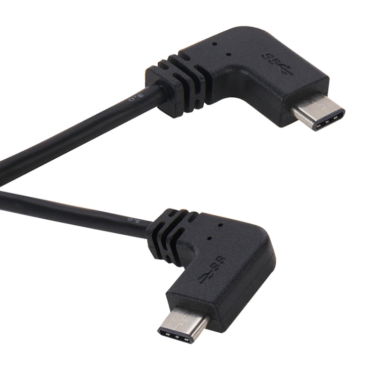 1m 90 Degree Right Angle USB 3.0 AM to 90 Degree Elbow USB 3.1 Type C Data & Charge Cable, For Galaxy S8 & S8 + / LG G6 / Huawei P10 & P10 Plus / Xiaomi Mi 6 & Max 2 and other Smartphones(Black)