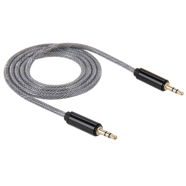3.5mm Male to Male Plug Jack Stereo Color Mesh Audio AUX Cable for iPhone, iPad, Samsung, MP3, MP4, Sound Card, TV, radio-recorder, etc Cable Length: about 1m