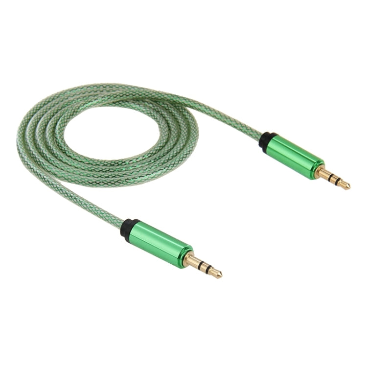 3.5mm Male to Male Plug Jack Stereo Color Mesh Audio AUX Cable for iPhone, iPad, Samsung, MP3, MP4, Sound Card, TV, radio-recorder, etc Cable Length: about 1m