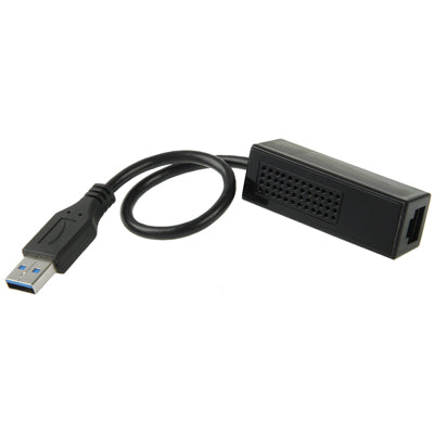 USB 3.0 10/100/1000Mbps Ethernet Adapter for Laptops(Black)