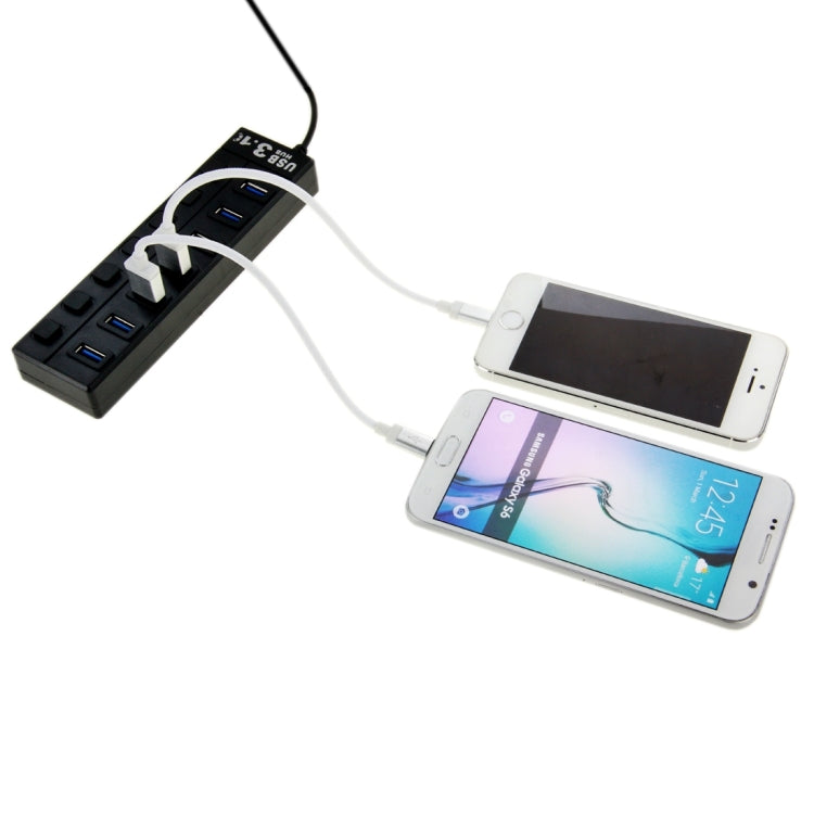 USB-C 3.1 / Type-C 7 Ports USB 3.0 Mini USB HUB with Individual Switches