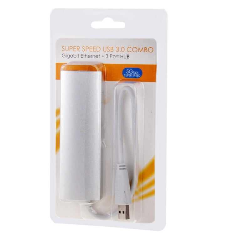 3 USB 3.0 Ports Hub with 10/100/1000Mbps Ethernet Port
