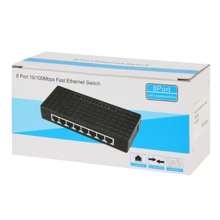 8-Port 10/100Mbps Ethernet Desktop Switch