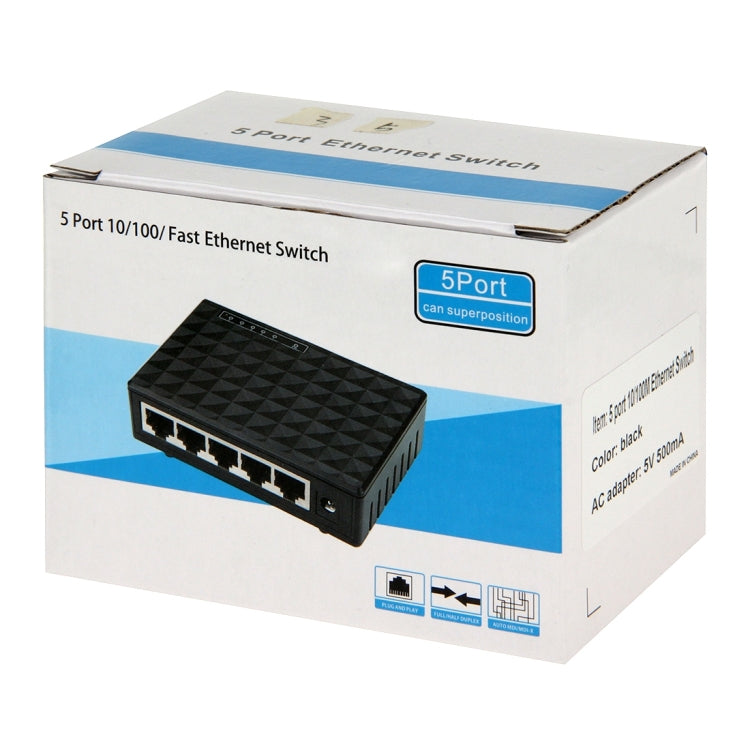 5-Port 10/100Mbps Ethernet Desktop Switch