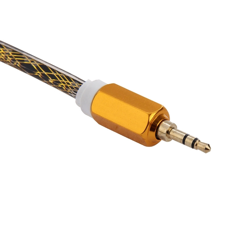 Gold Plated 3.5mm Male to Male Plug Jack Stereo Audio AUX Cable for iPhone 6S & 6S Plus & 6 & 6 Plus & 5, iPad Air 2 & Air, Samsung, iPod Laptop, MP3, Length: about 1m