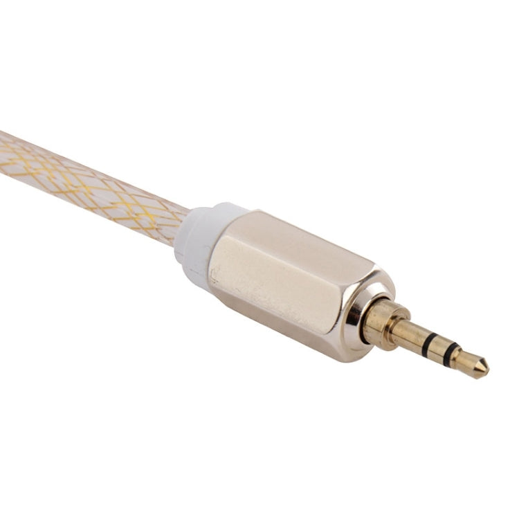 Gold Plated 3.5mm Male to Male Plug Jack Stereo Audio AUX Cable for iPhone 6S & 6S Plus & 6 & 6 Plus & 5, iPad Air 2 & Air, Samsung, iPod Laptop, MP3, Length: about 1m