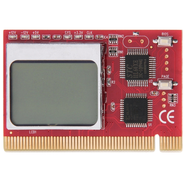 PCI Interface / LCD Showing Intelligent Debug Card