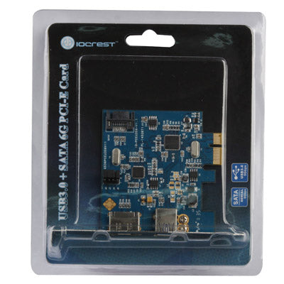 USB 3.0 + SATA 6Gbps PCI-E Card, Data Super Speed 5Gbps