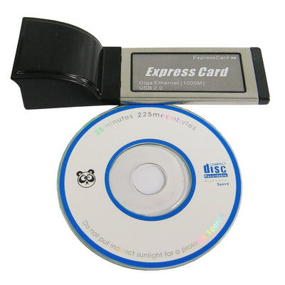 Express Card Giga Ethernet(1000M)+USB 2.0