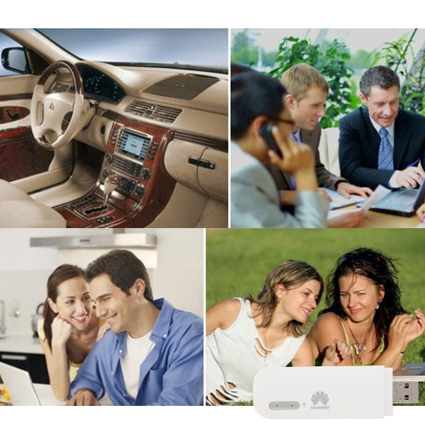 For Huawei Wingle E8231 3G USB Wireless Modem SIM Card Data Card Wifi Dongle Mobile Hotspot, Sign Random Delivery(White)