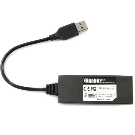 USB 2.0 Gigabit Ethernet adapter,Supports 10/100/1000 Mbps auto-sensing capability(Black)