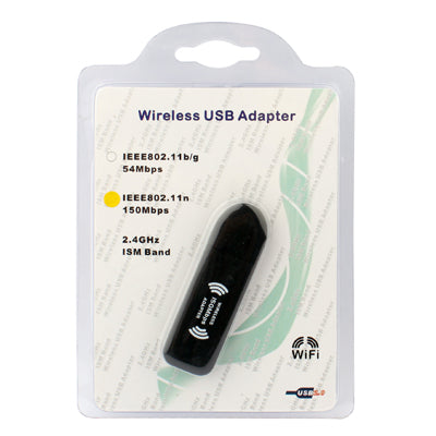 150Mbps 802.11 N Wireless USB Adapter(Black)