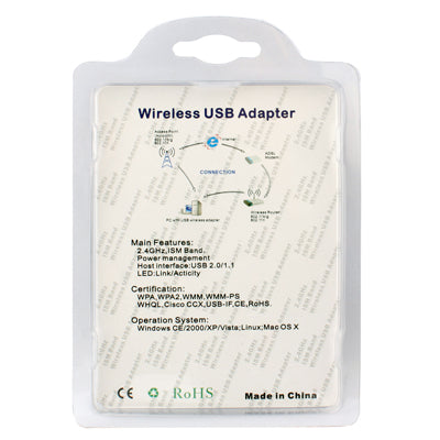 150Mbps 802.11 N Wireless USB Adapter(Black)