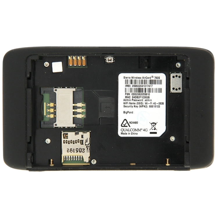 Sierra Wireless Aircard 760S Unlocked 100Mbps 4G LTE Hotspot Dongle Pocket WiFi Router, Sign Random Delivery(Black)