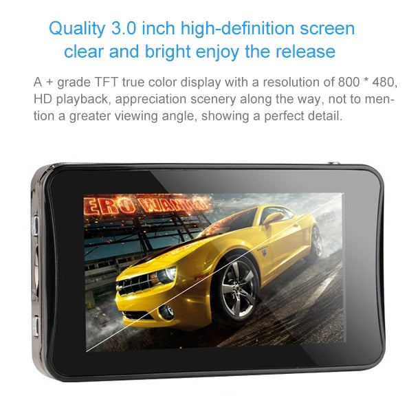 GEBITE G680 Full HD 1080P 3.0 inch Screen Display Vehicle DVR, 170 Degree Wide Angle Viewing, Support Loop Recording / Motion Detection / HDMI Output / Lock Screen Function / Parking Guard / Night Vision / G-Sensor