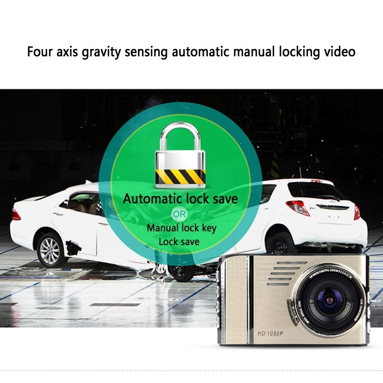 GEBITE G685 Full HD 1080P 3.0 inch Screen Display Vehicle DVR, 170 Degree Wide Angle Viewing, Support Loop Recording / Motion Detection / Parking Guard / Lock Screen Function / Night Vision / G-sensor / HDMI Output