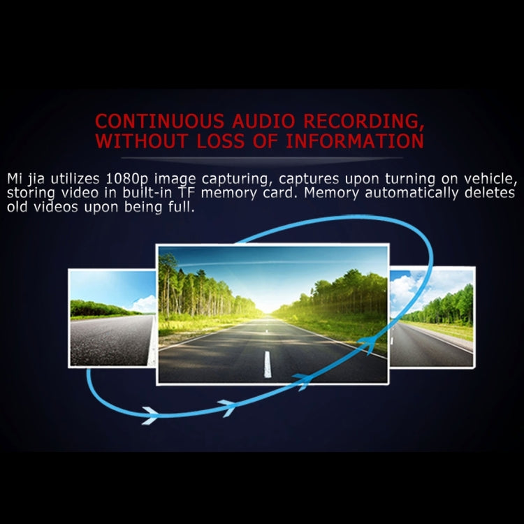 MEHOME MC1 Full HD 1080P Car DVR Recorder, 156 Degree Wide Angle Viewing, Wifi Interconnection, Support Gesture Induction & Loop Recording & G-Sensor Function