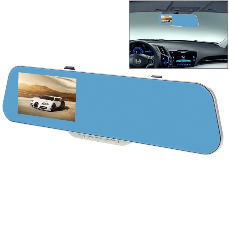 G895 HD 1080P 4.3 inch Screen Display Rearview Mirror Vehicle DVR, Generalplus 1248 Programs, 120 Degree A+ Wide Angle Viewing, Support Loop Recording / Motion Detection Function