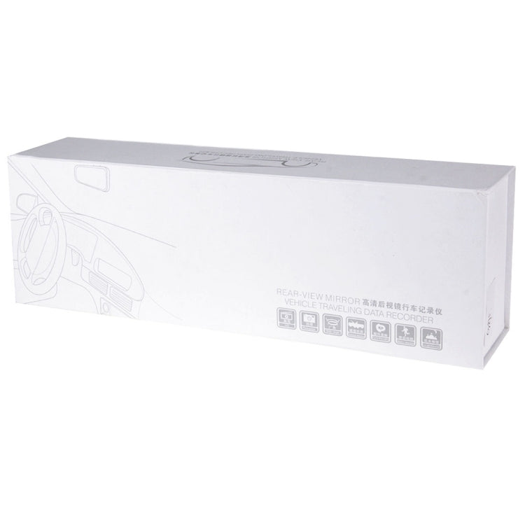 G895 HD 1080P 4.3 inch Screen Display Rearview Mirror Vehicle DVR, Generalplus 1248 Programs, 120 Degree A+ Wide Angle Viewing, Support Loop Recording / Motion Detection Function