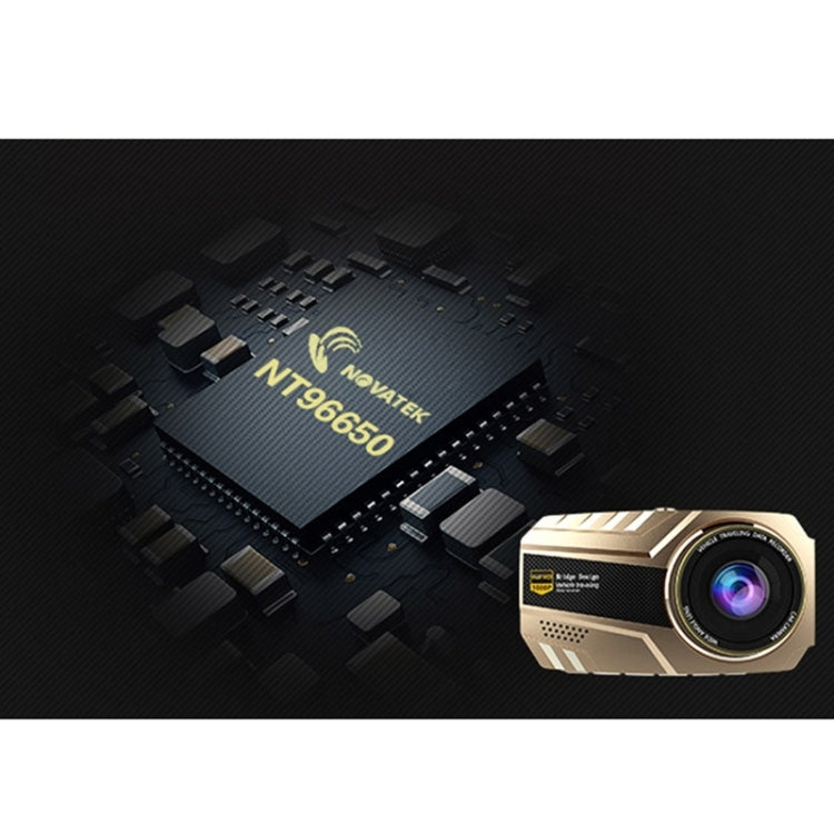 GEBITE G695 Full HD 1080P 2.4 inch Screen Display Vehicle DVR, 170 Degree Wide Angle Viewing, Support Loop Recording / Motion Detection / Parking Guard / G-Sensor / Lock Screen Function