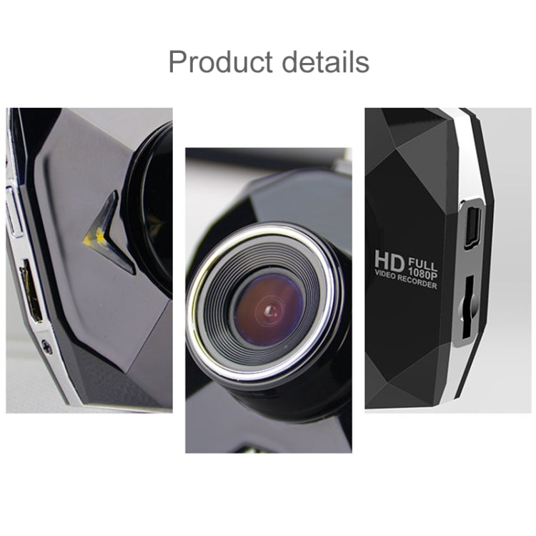 GEBITE G907 Full HD 1080P 2.4 inch Screen Display Vehicle DVR, 160 Degree Wide Angle Viewing, Support Loop Recording / Motion Detection / Parking Guard / G-Sensor / Lock Screen Function