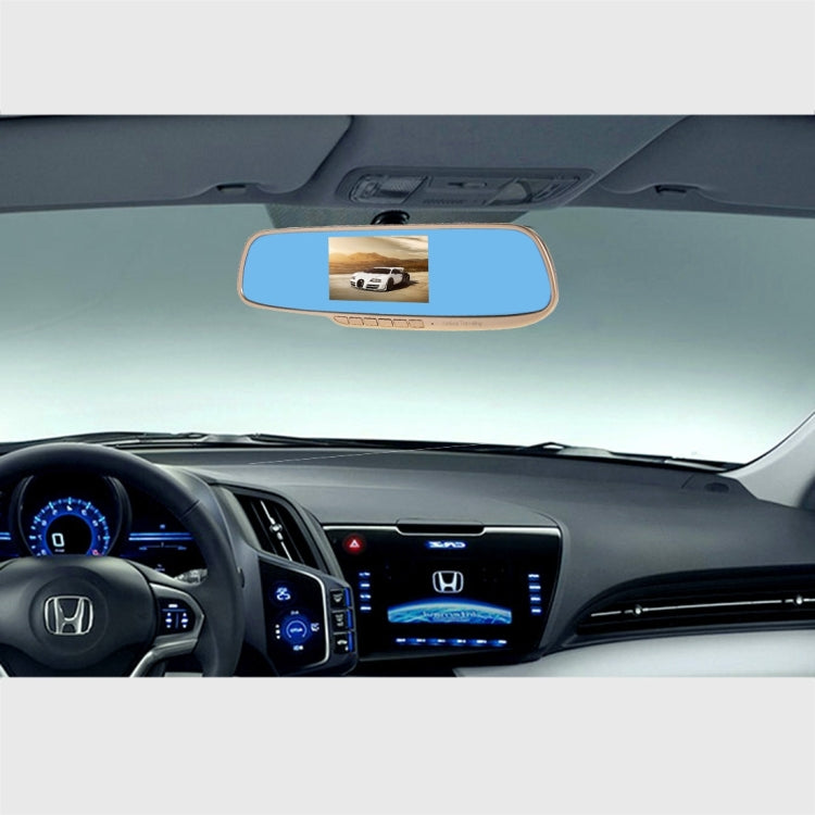 G831 HD 1080P 4.3 inch Screen Display Rearview Mirror Vehicle DVR, Novatek 96223 Programs, 120 Degree A+ Wide Angle Viewing, Support Loop Recording / Motion Detection Function