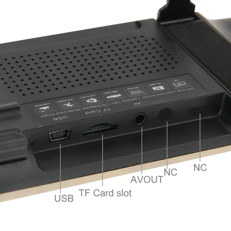 G831 HD 1080P 4.3 inch Screen Display Rearview Mirror Vehicle DVR, Novatek 96223 Programs, 120 Degree A+ Wide Angle Viewing, Support Loop Recording / Motion Detection Function