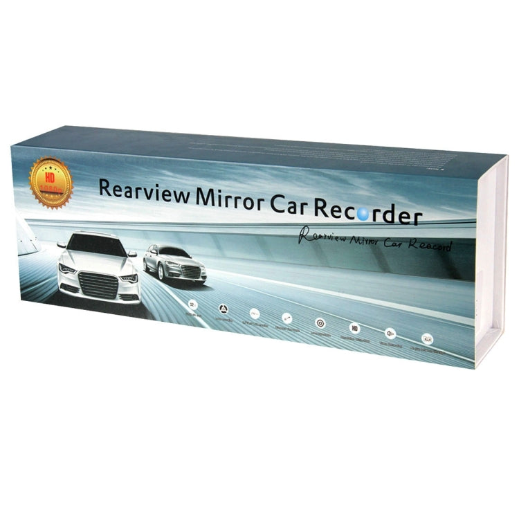 G831 HD 1080P 4.3 inch Screen Display Rearview Mirror Vehicle DVR, Novatek 96223 Programs, 120 Degree A+ Wide Angle Viewing, Support Loop Recording / Motion Detection Function