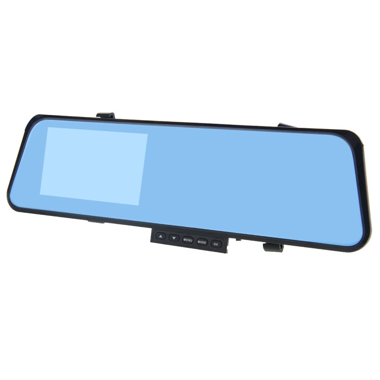 G209 HD 1080P 4.3 inch Screen Display Rearview Mirror Vehicle DVR, Allwinner F23 Programs, 2 Cameras 120 Degree A+ Wide Angle Viewing, Support Loop Recording / Motion Detection Function